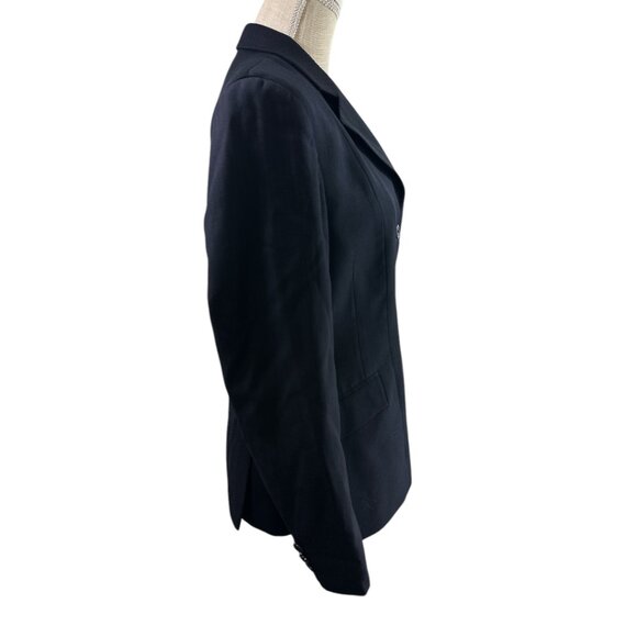 RJ Classics Ladies Herringbone Jacket Navy Blue Sz 8R Riding Equestrian - Picture 6 of 15